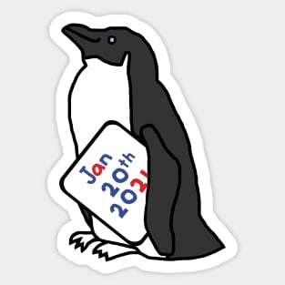 Inauguration Day Cute Penguin Sticker